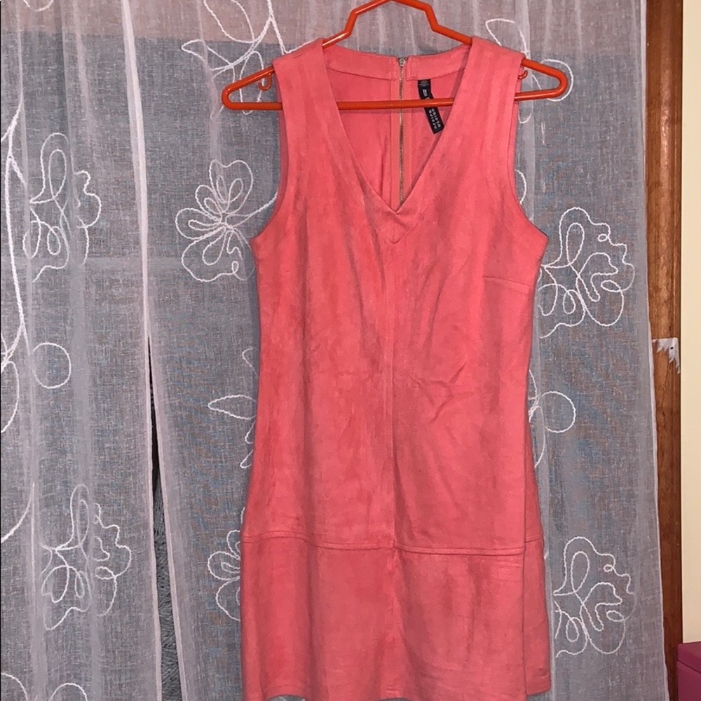 SOFT DESIGN LAB FAKE SUEDE DRESS